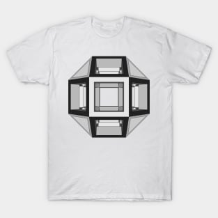 lawal grey charcoal skeletal rhombicuboctahedron gmtrx T-Shirt